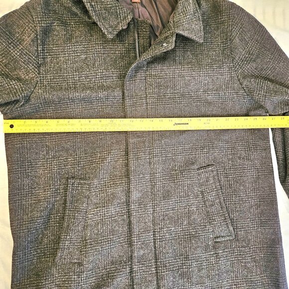 Men's Michael Kors Wool Blend Overcoat Size XL Medium Tweed Knee Length - Picture 9 of 13